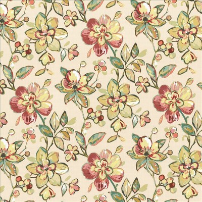 Kasmir Summer Orchard Rose Powder Pink Cotton
 Fire Rated Fabric Medium Duty CA 117  NFPA 260  Large Print Floral   Fabric